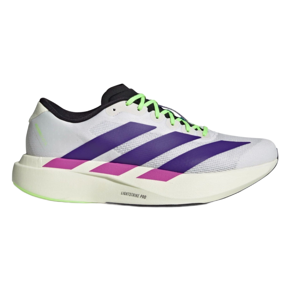 Adidas | Unisex Adizero Evo SL (Cloud White/Collegiate Purple/Lime Burst)