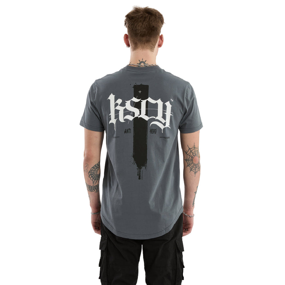 Kscy | Mens Villain Dual Curved Tee (Turbulence)