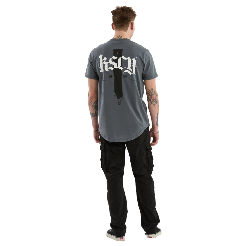 Kscy | Mens Villain Dual Curved Tee (Turbulence)