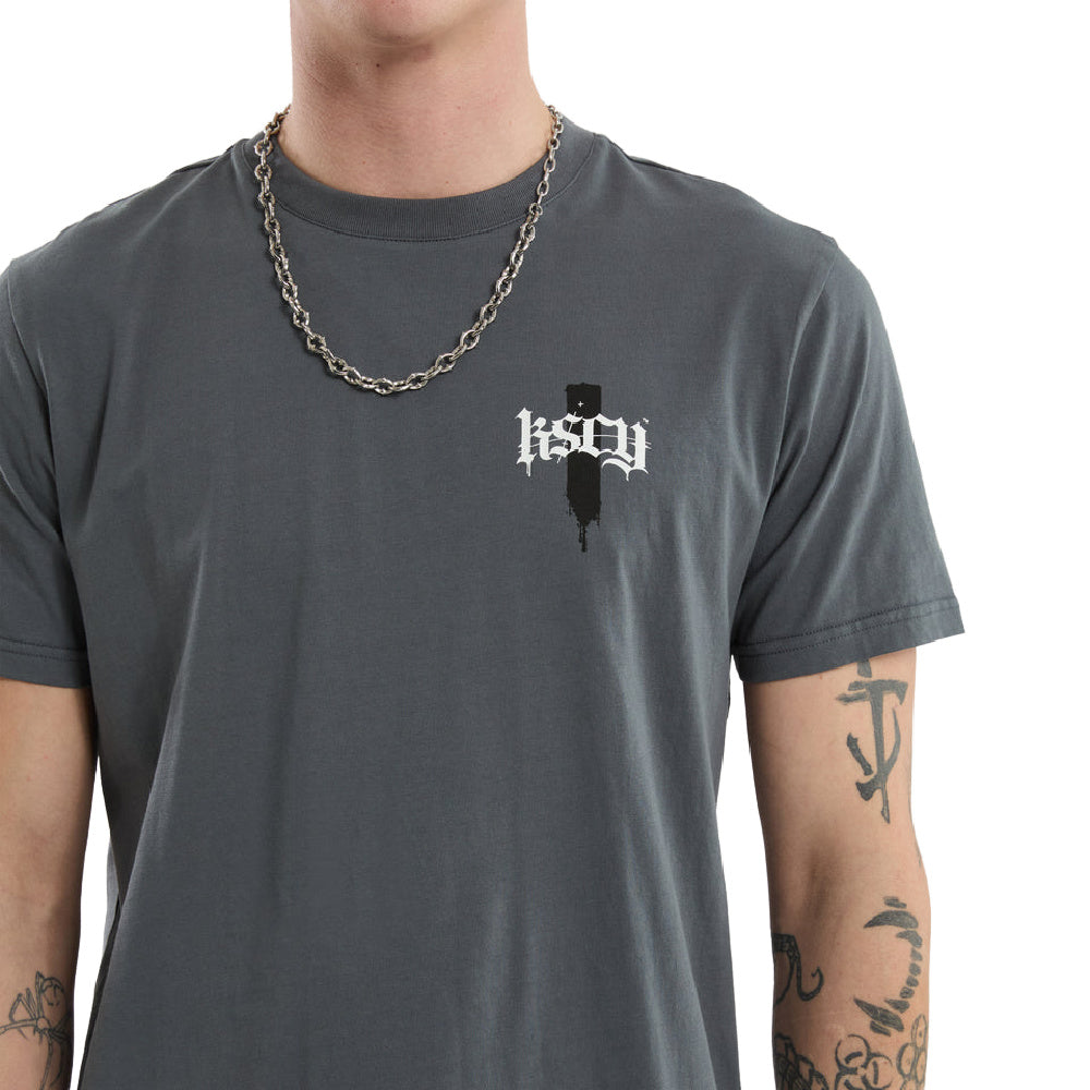 Kscy | Mens Villain Dual Curved Tee (Turbulence)