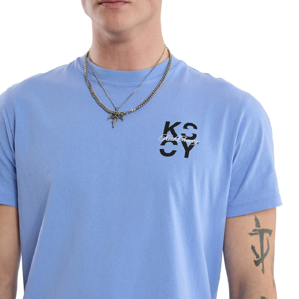Kscy | Mens Future Dual Curved Tee (Vista Blue)