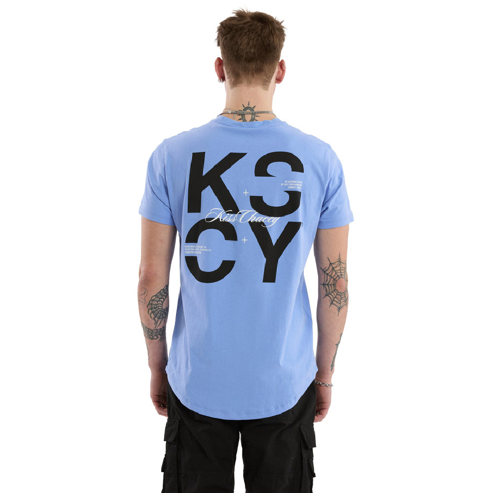 Kscy | Mens Future Dual Curved Tee (Vista Blue)