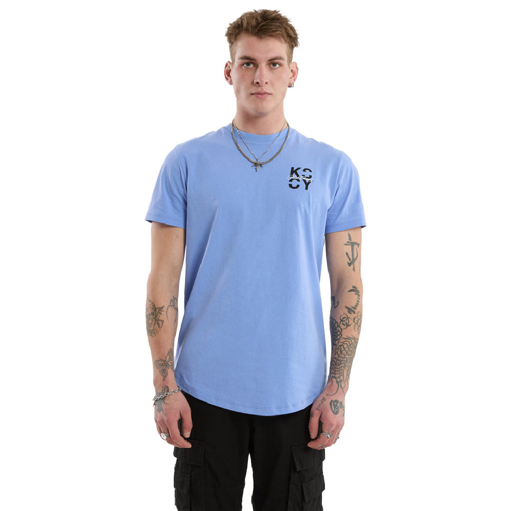 Kscy | Mens Future Dual Curved Tee (Vista Blue)