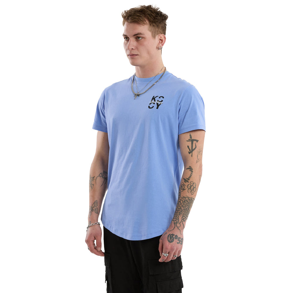 Kscy | Mens Future Dual Curved Tee (Vista Blue)