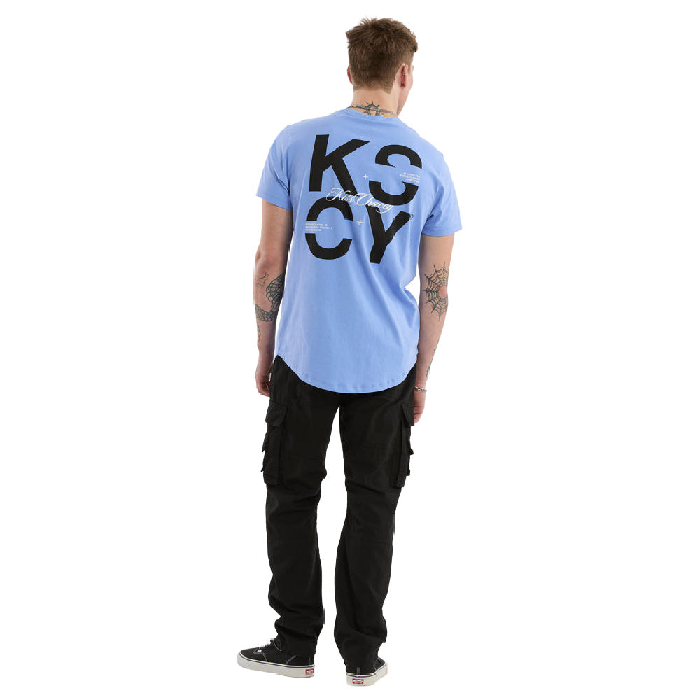 Kscy | Mens Future Dual Curved Tee (Vista Blue)