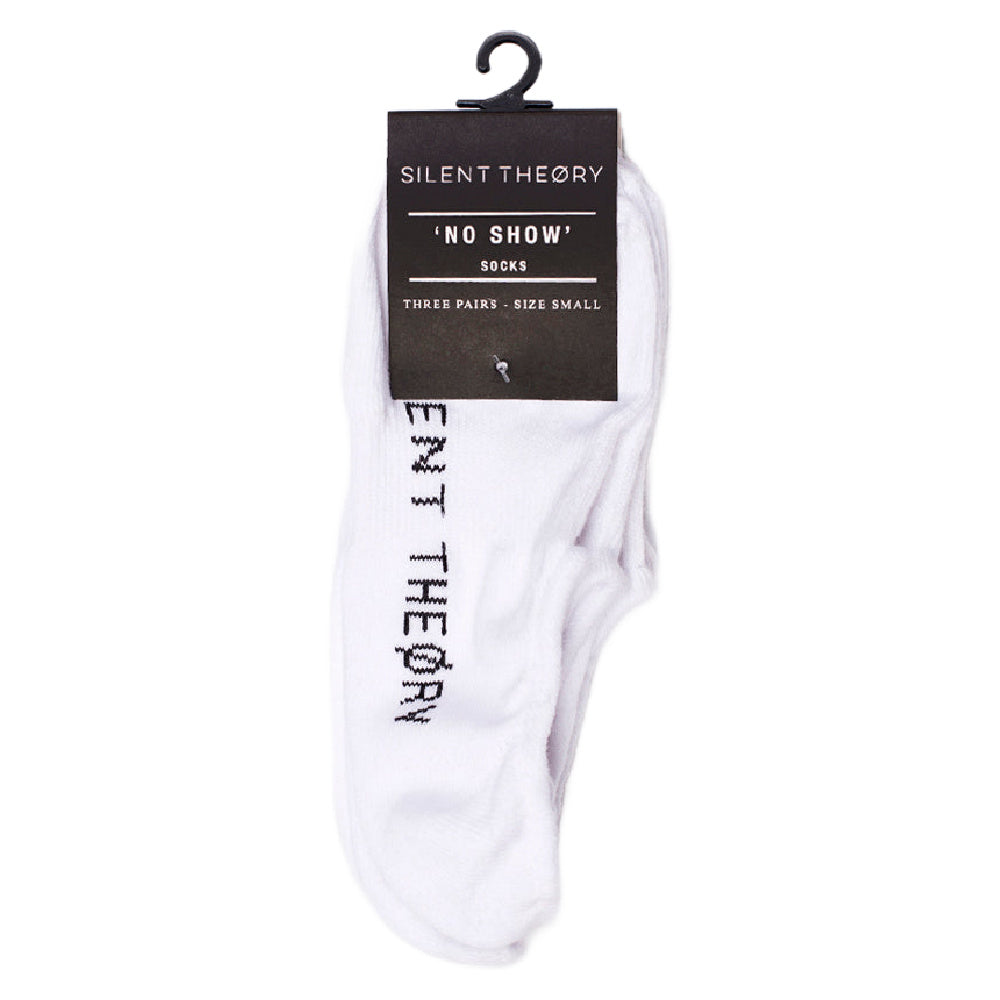 Silent Theory | "No Show" Socks (White)